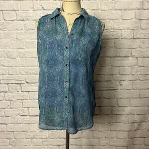 Liz Claiborne Tank Blouse with Attached Cami